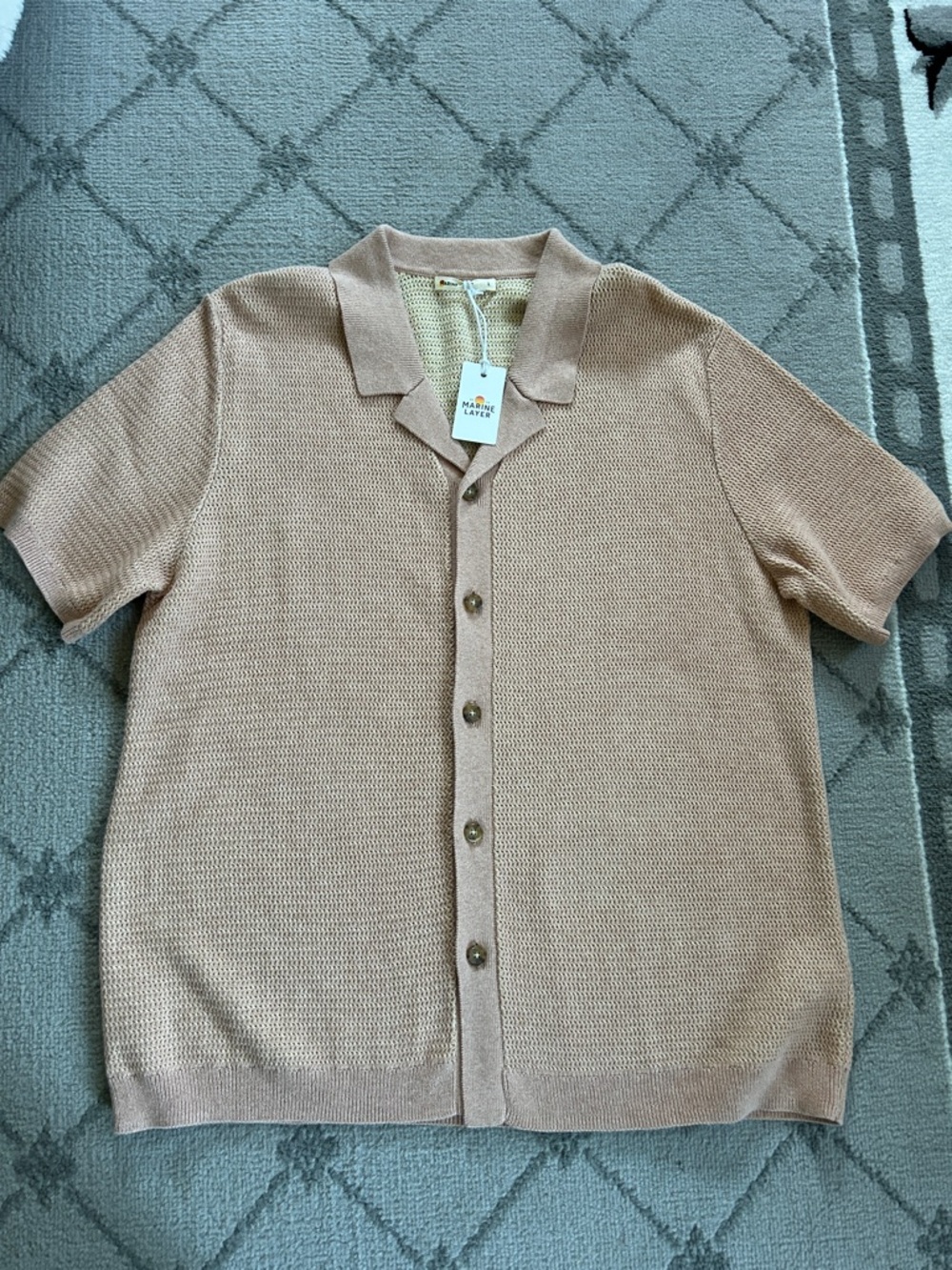 Marine Layer Men’s Asher Sweater Resort Shirt NWT